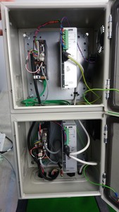 Thumbnail image of 2 x Parker XL Power Supply + 2 x Parker Vix500IM Servo Motor + Himel Panel Lab