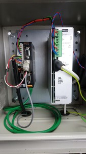 Thumbnail image of 2 x Parker XL Power Supply + 2 x Parker Vix500IM Servo Motor + Himel Panel Lab