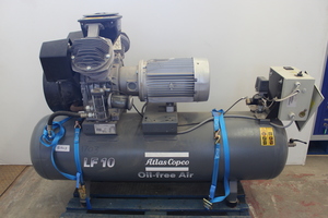 Thumbnail image of Atlas Copco LF10 Oil-free Industrial Lab Compressor LF10-UV