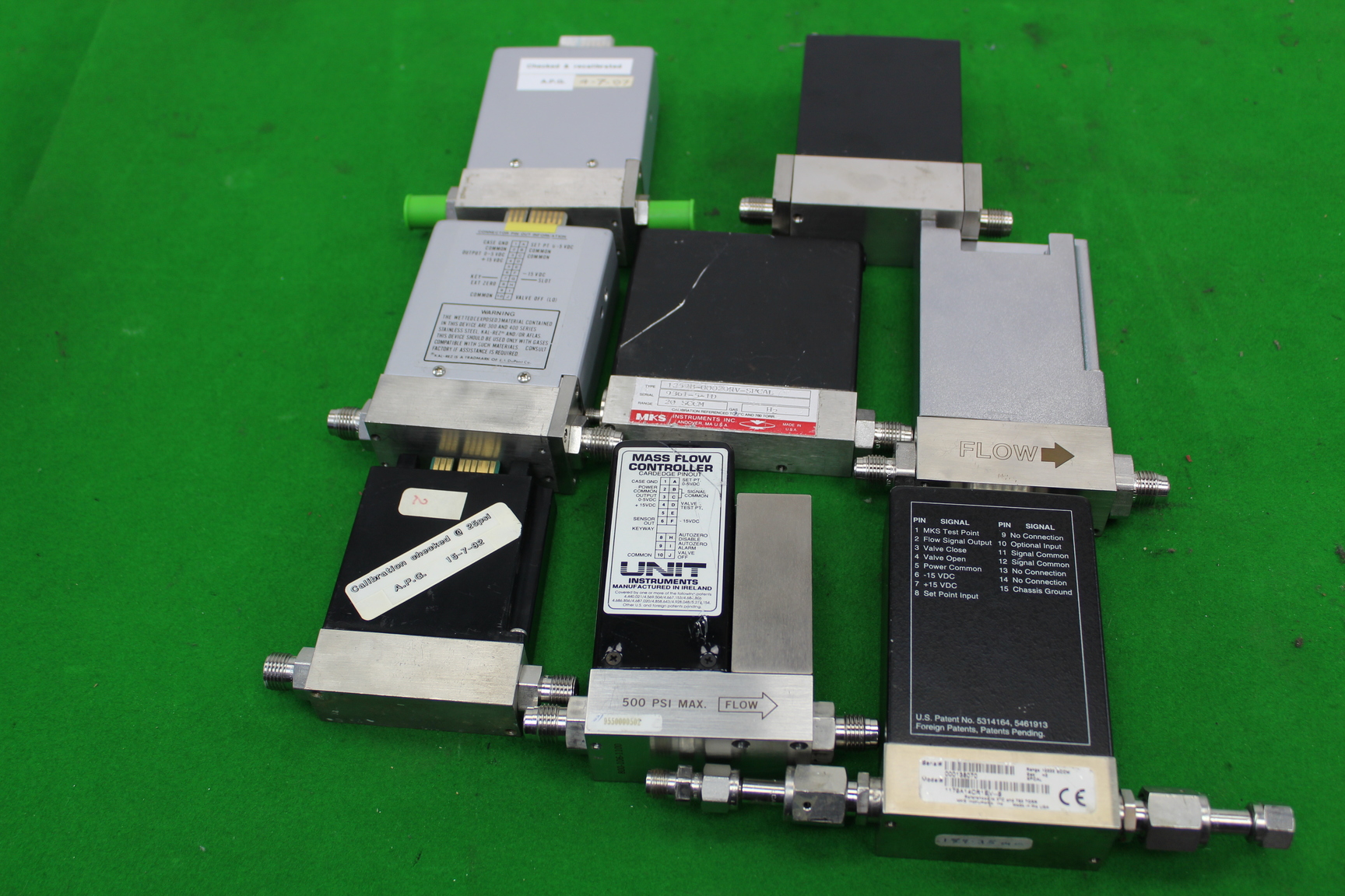 Image of Job Lot of 8 x Mass Flow Controllers Scientific Pump Vacuum Lab Equipment