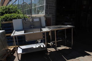 Thumbnail image of Stainless Steel Sink Bench Commercial Catering Kitchen Canteen Units