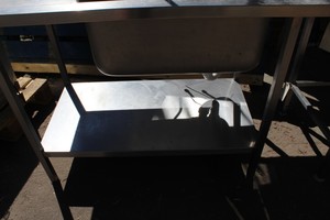 Thumbnail image of Stainless Steel Sink Bench Commercial Catering Kitchen Canteen Units