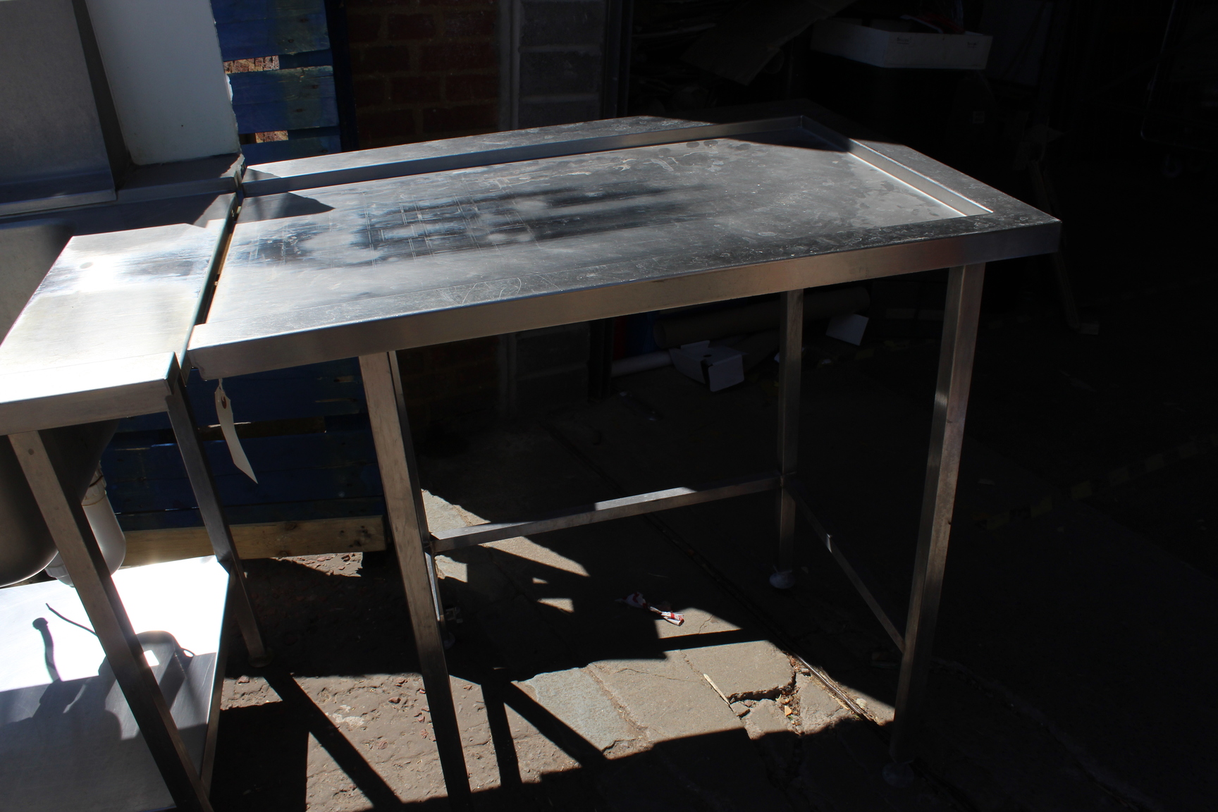 Image of Stainless Steel Sink Bench Commercial Catering Kitchen Canteen Units