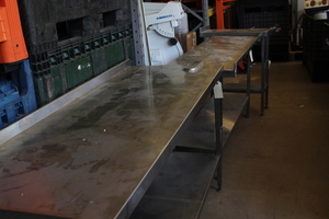 Thumbnail image of Stainless Steel Kitchen Worktop Commercial Catering Bench Canteen Equipment