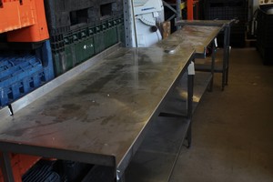 Thumbnail image of Stainless Steel Kitchen Worktop Commercial Catering Bench Canteen Equipment