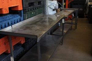 Thumbnail image of Stainless Steel Kitchen Worktop Commercial Catering Bench Canteen Equipment