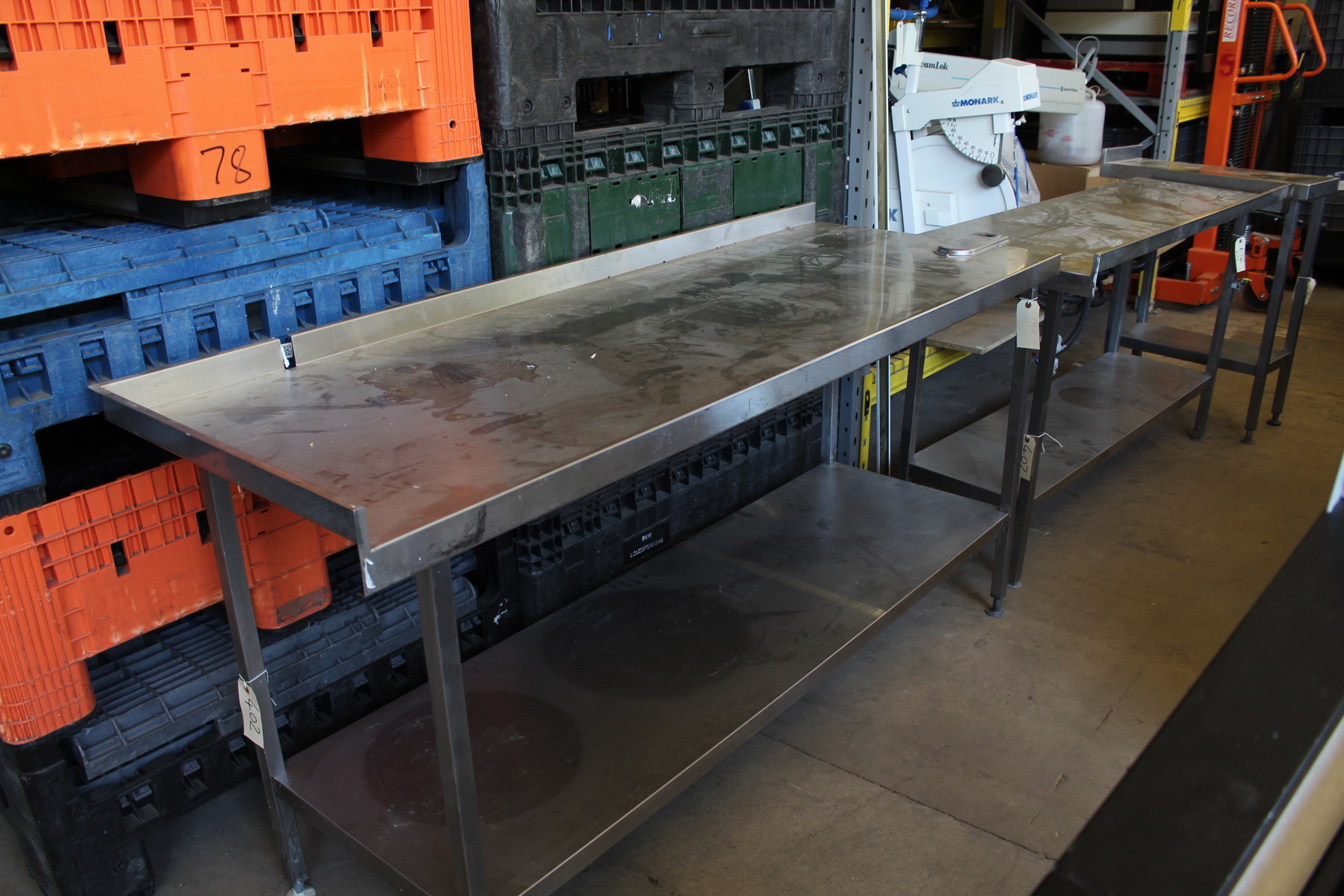 Image of Stainless Steel Kitchen Worktop Commercial Catering Bench Canteen Equipment