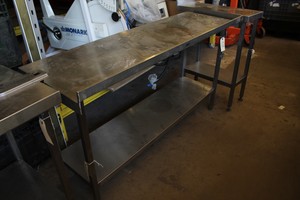 Thumbnail image of Stainless Steel Kitchen Worktop Commercial Catering Bench Canteen Equipment