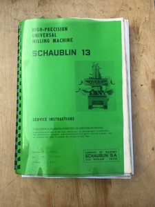 Thumbnail image of Schaublin 13 Milling Machine Universal High-Precision Acu-rite Tool Industrial 