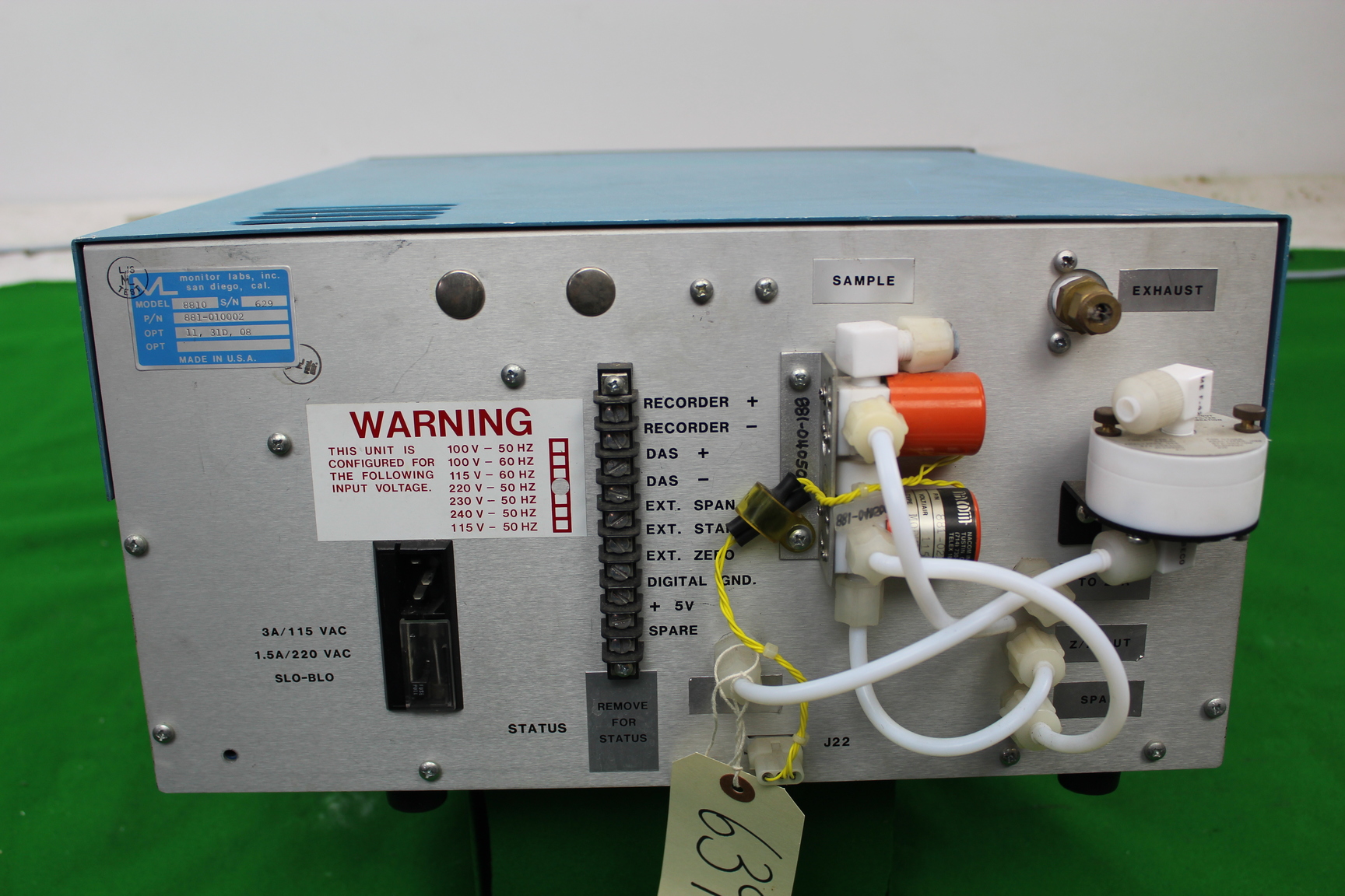 Image of Monitor Labs Inc. Ozone Analyzer Model 8810 Laboratory Testing Equipment