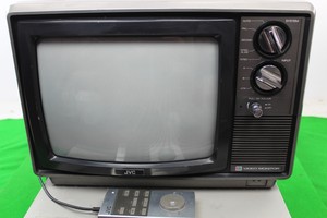 Thumbnail image of Vintage Retro JVC Television Model VM-14PSN(G) Colour w/ VCR BR-6400TR + Remote