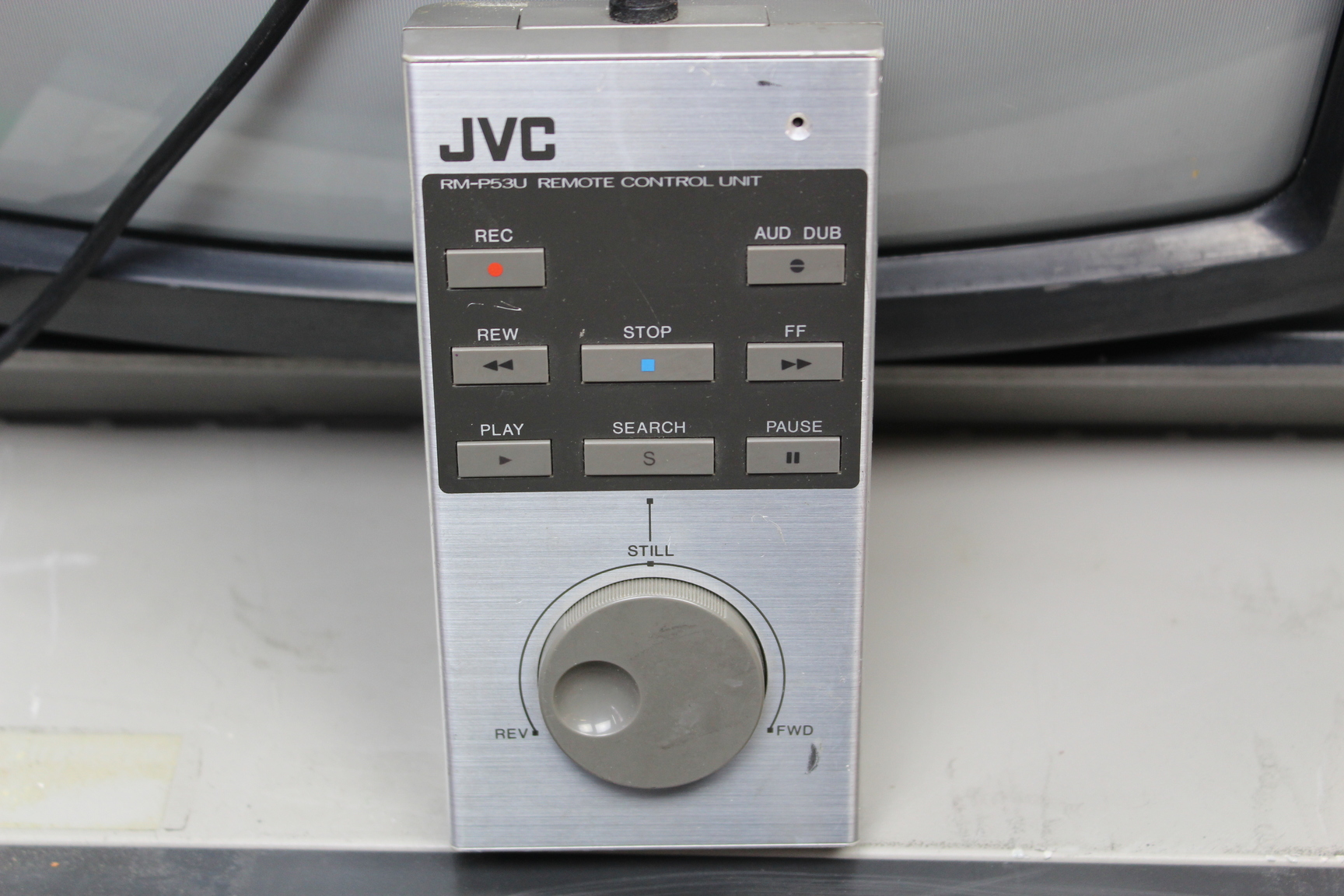 Image of Vintage Retro JVC Television Model VM-14PSN(G) Colour w/ VCR BR-6400TR + Remote