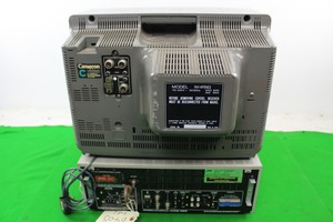 Thumbnail image of Vintage Retro JVC Television Model VM-14PSN(G) Colour w/ VCR BR-6400TR + Remote