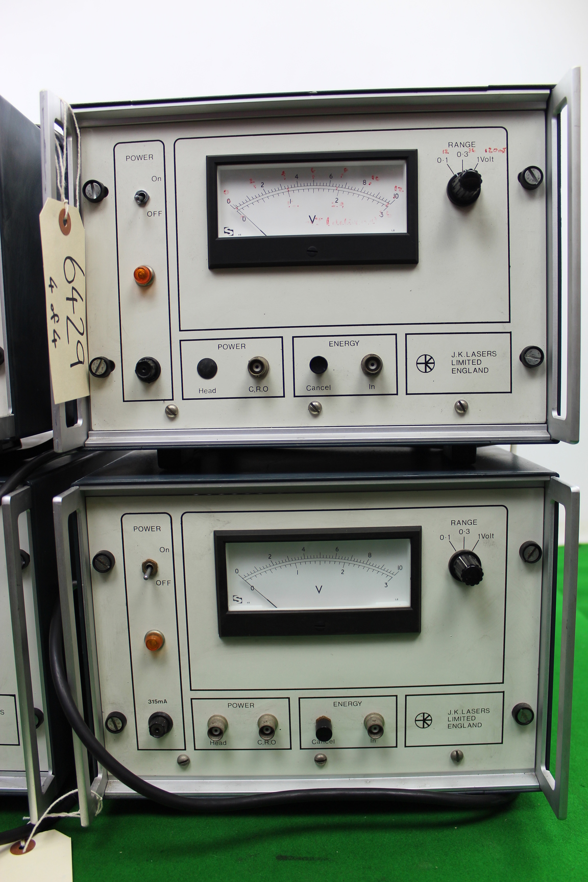 Image of Lot of 4 x J.K Laboratory Laser Power Meters Voltage Equipment