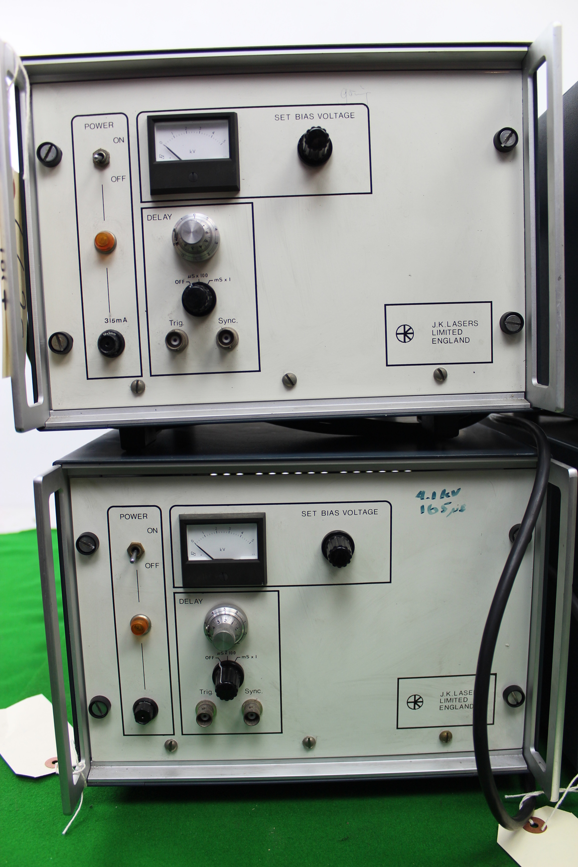 Image of Lot of 4 x J.K Laboratory Laser Power Meters Voltage Equipment
