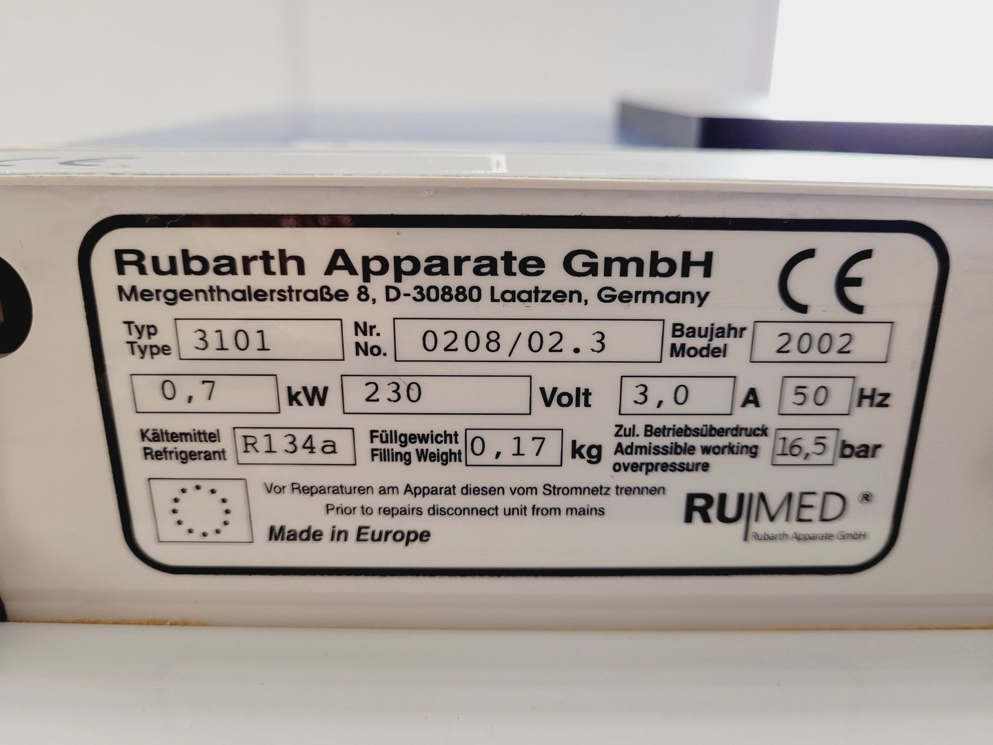 Image of Rumed Rubarth Apparate GmbH Test Chamber Lab X Ray Crystallography