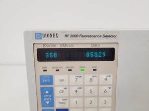 Thumbnail image of Dionex RF 2000 Fluorescence Detector Lab Laboratory Equipment HPLC