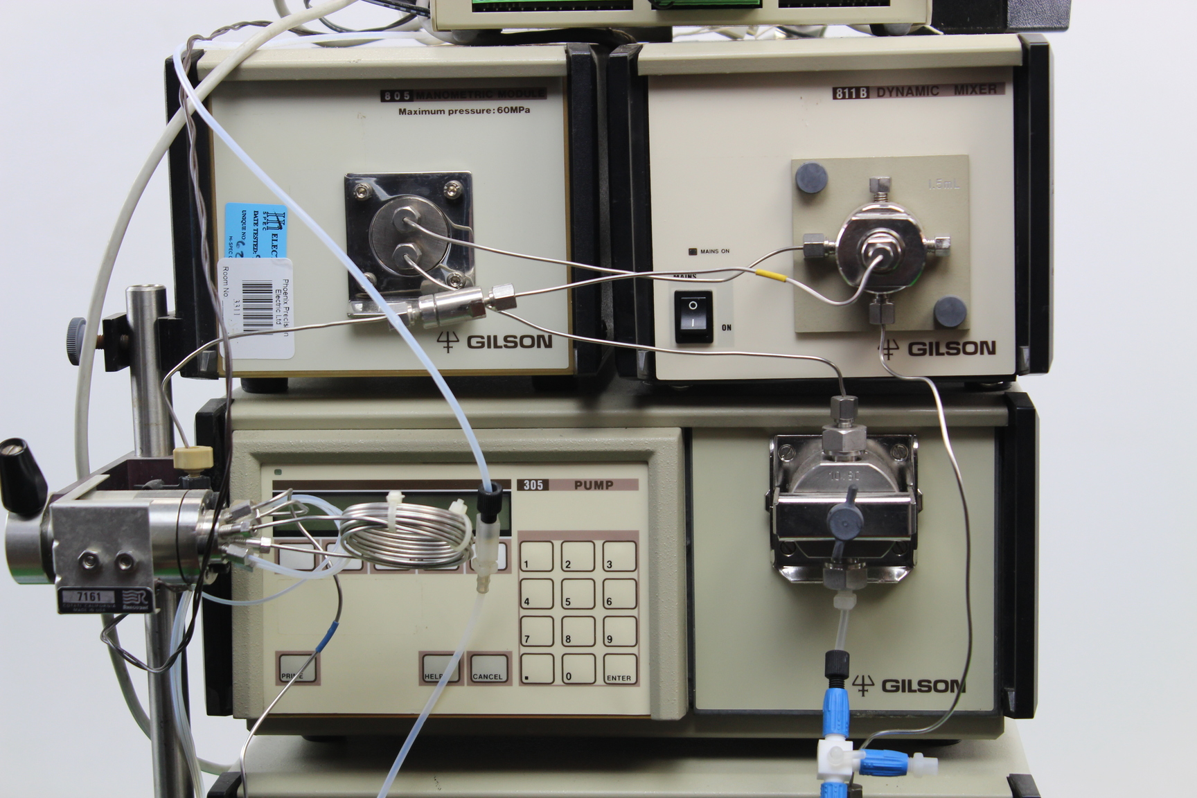 Image of Gilson HPLC UniPoint System Dynamic Mixer Manometric Module Lab Chromatography