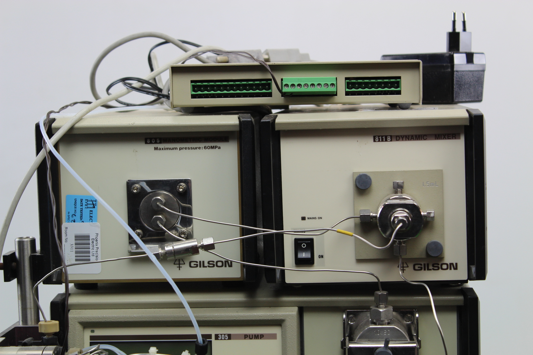 Image of Gilson HPLC UniPoint System Dynamic Mixer Manometric Module Lab Chromatography