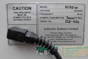 Thumbnail image of Faulty Labcaire SC Class II Microbiological Safety Cabinet / Fume Hood SC12DUV 
