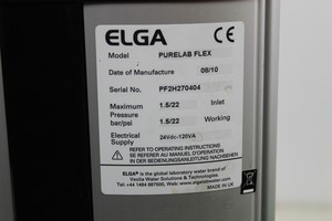 Thumbnail image of Elga Purelab Flex PF2H270404 Water Purification System Lab Equipment