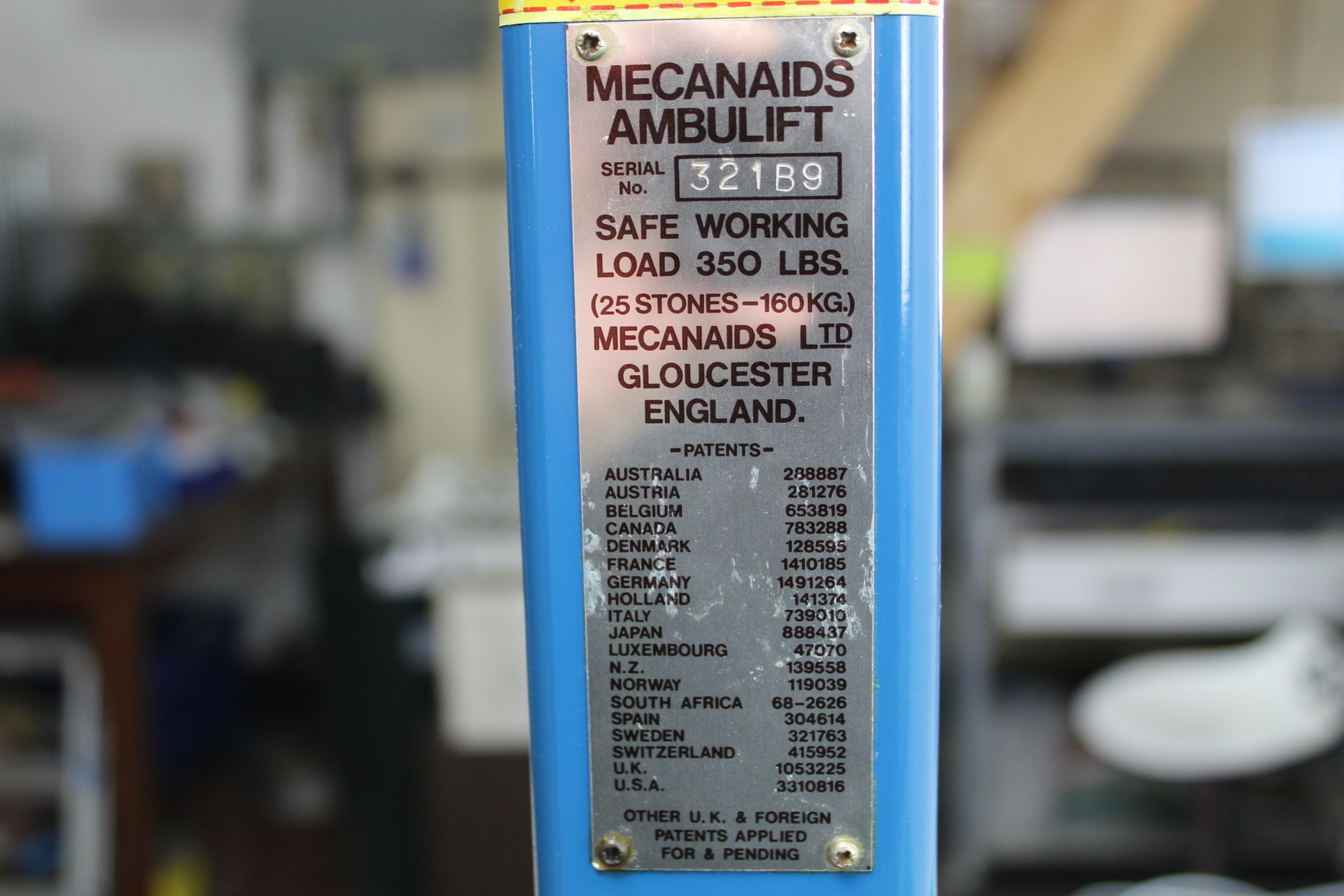 Image of Spares/Repairs Macanaids Ambulift Arjo Safe Working Manual Hoist Nursing 