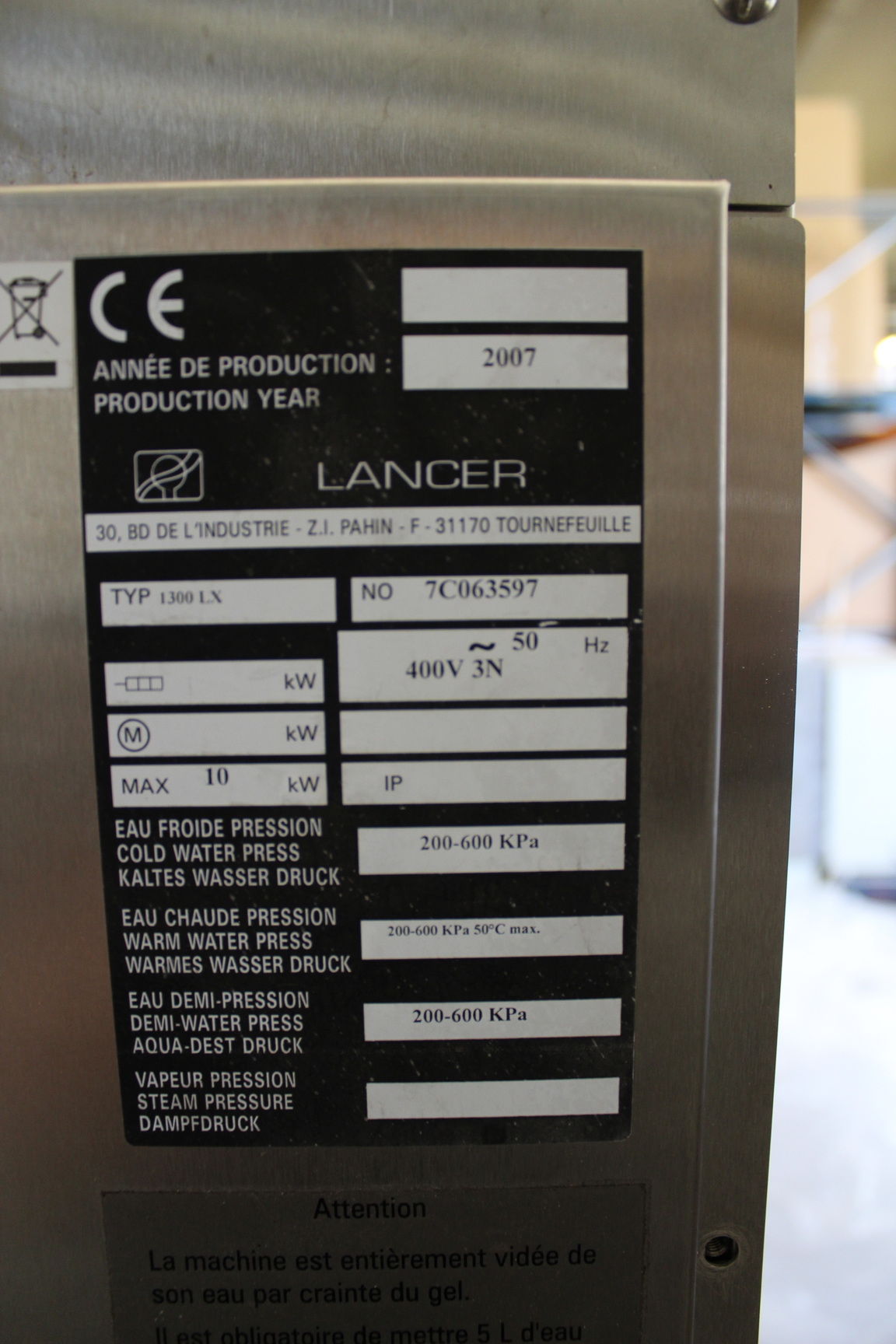 Image of Lancer 1300LX Commercial Dishwasher