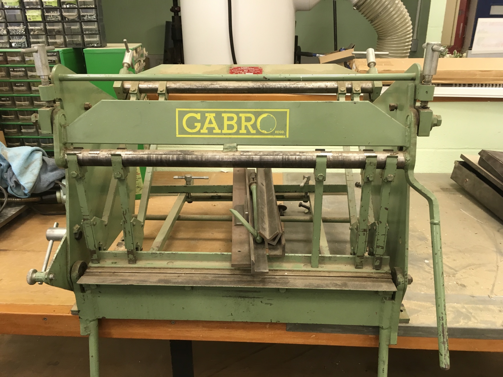 Image of Benchtop Gabro Box Pan & Folder BF 620 24" X 18G 4" X 10G Engineers Workshop