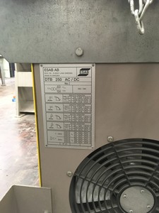 Thumbnail image of ESAB DTB250 AC-DC Twintig Welder 3 Phase Workshop Engineering On Wheels 32A