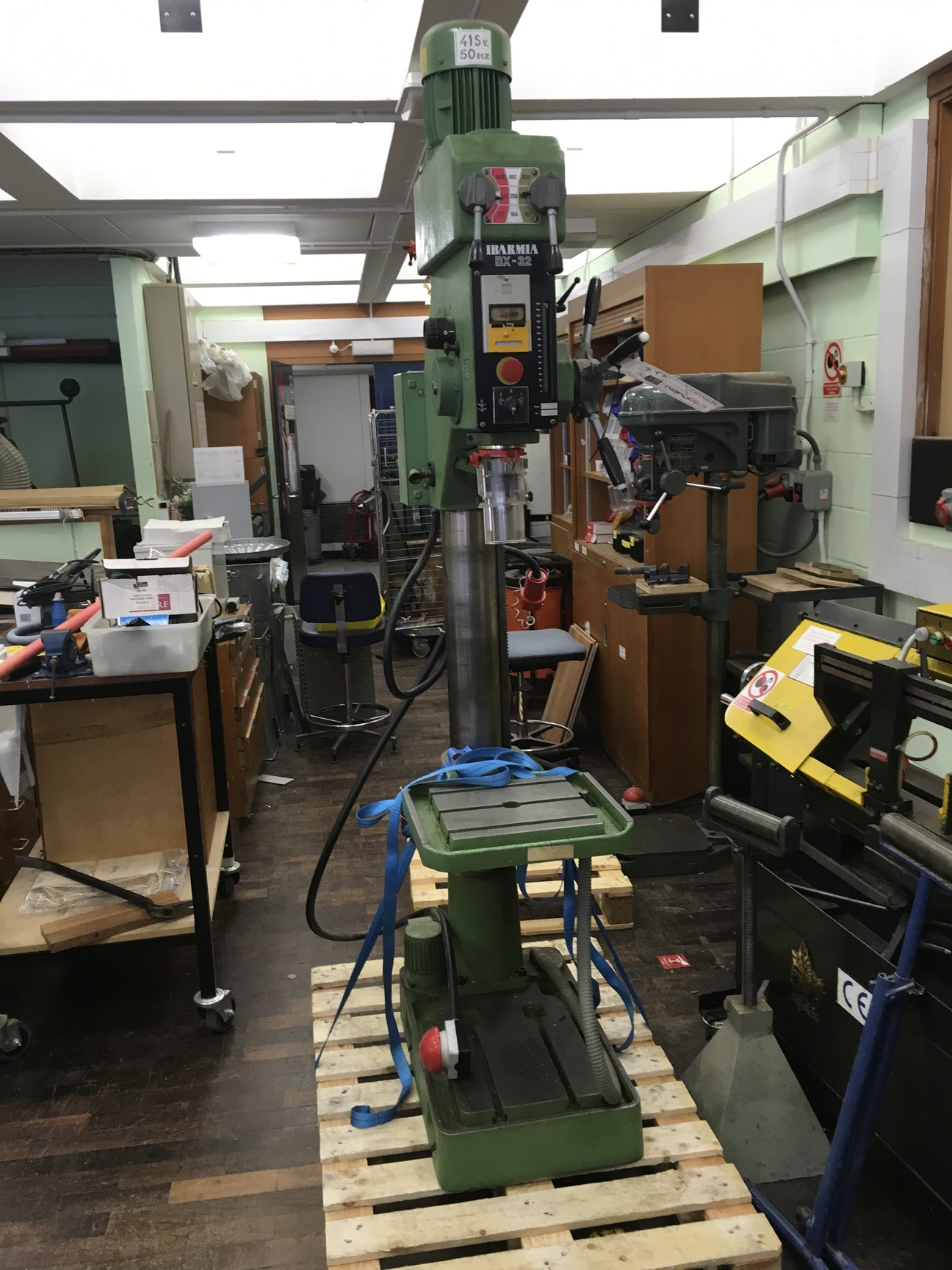Image of Ibarmia BX-32 Pillar Drill Floor Standing 415V Workshop Machine Industrial Tools