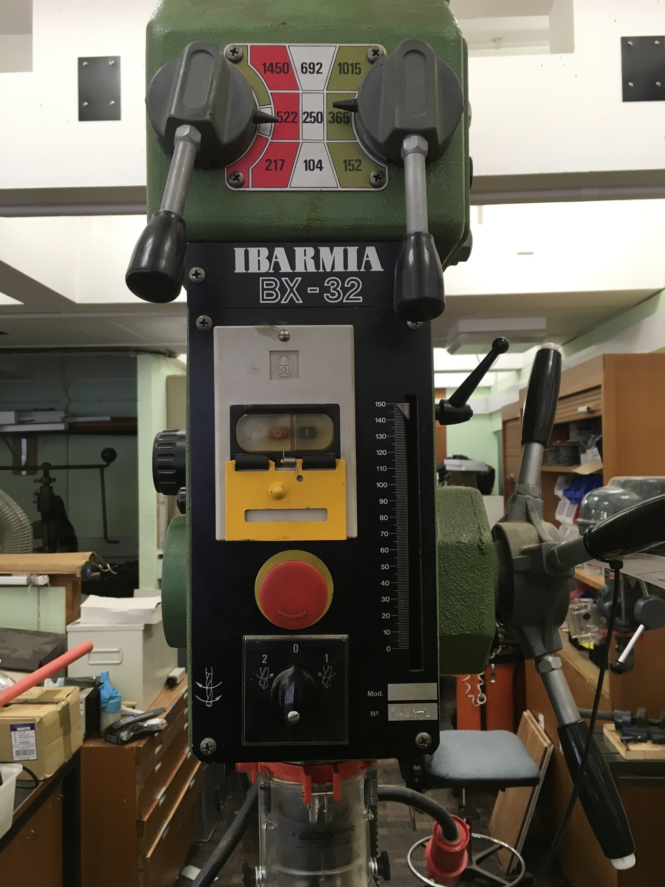 Image of Ibarmia BX-32 Pillar Drill Floor Standing 415V Workshop Machine Industrial Tools