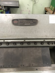 Thumbnail image of F.J Edwards Folding Press M/C Capacity 3716 BP Metal Bender Engineerin Workshop 