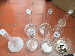 Thumbnail image of Job Lot Of Laboratory Glassware Schools Labs Scientific Inc Pyrex Glass Beakers 