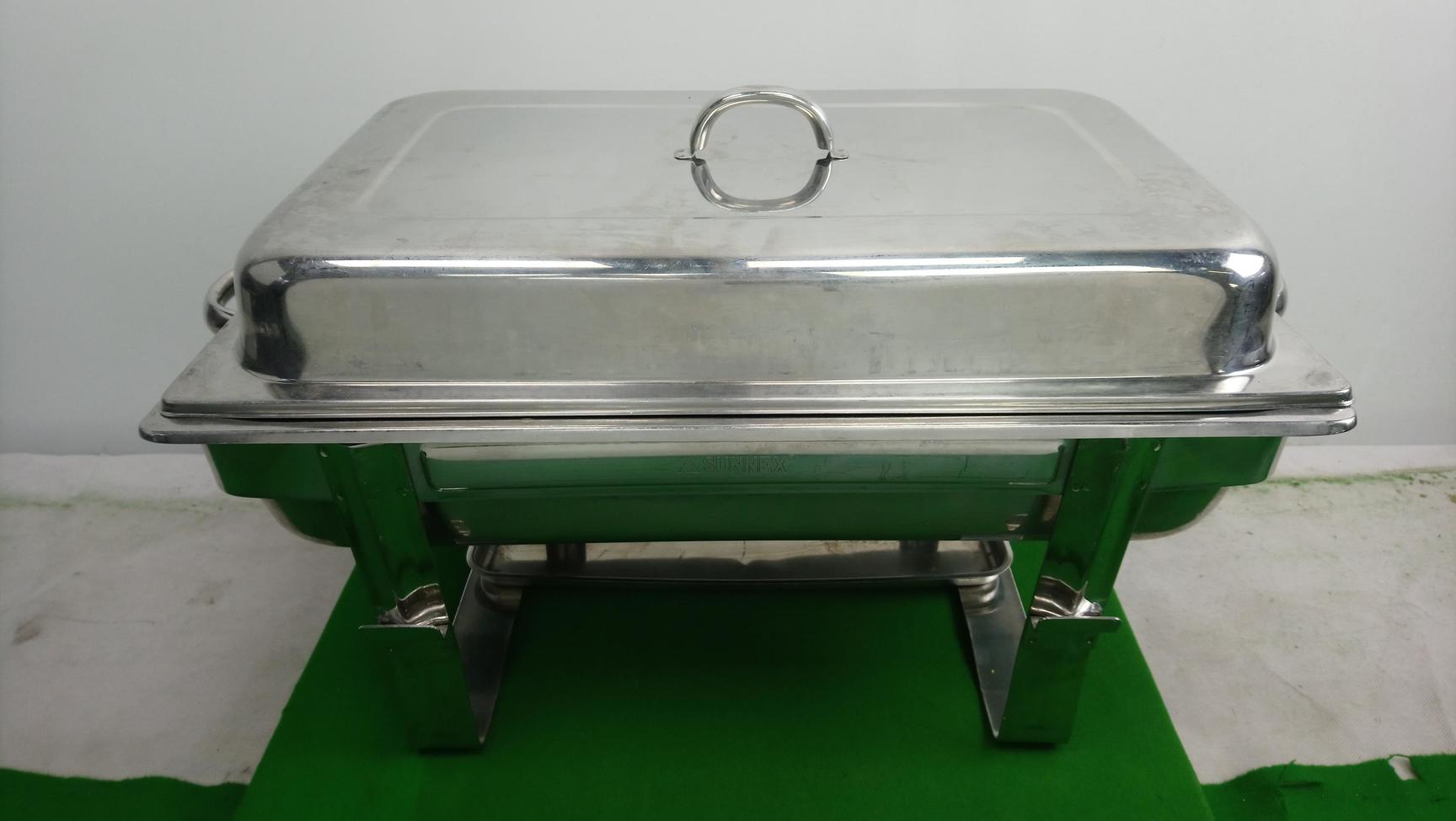 Image of Lot of 15 Sunnex Chafing Dishes with Stand Catering Kitchen Buffet Equipment
