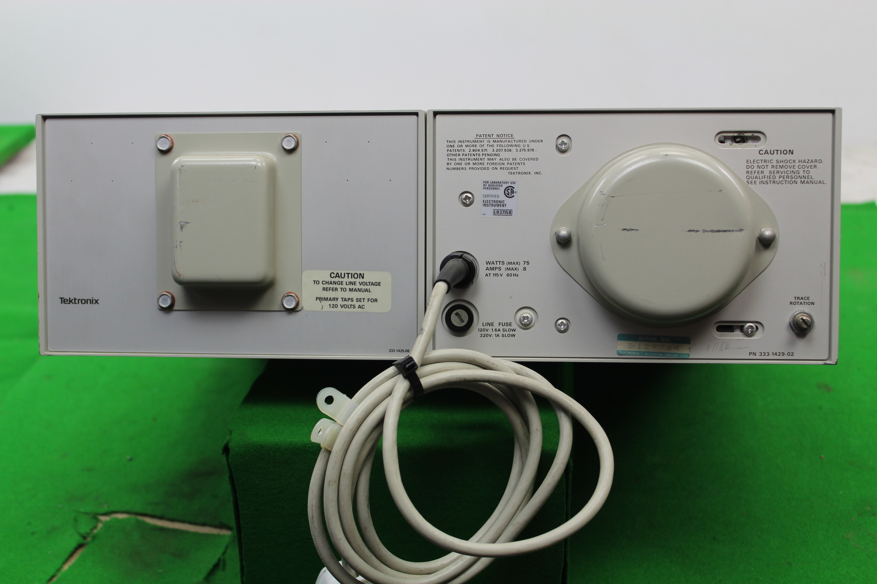 Image of Tektronix 5110 Oscilloscope w/ 5A18N Dual Trace Amplifier & 5B10N Time Base/Ampl