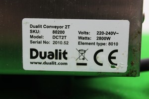Thumbnail image of Commercial Catering Dualit Conveyor Toaster DCT2T Double Belt Kitchen Buffet