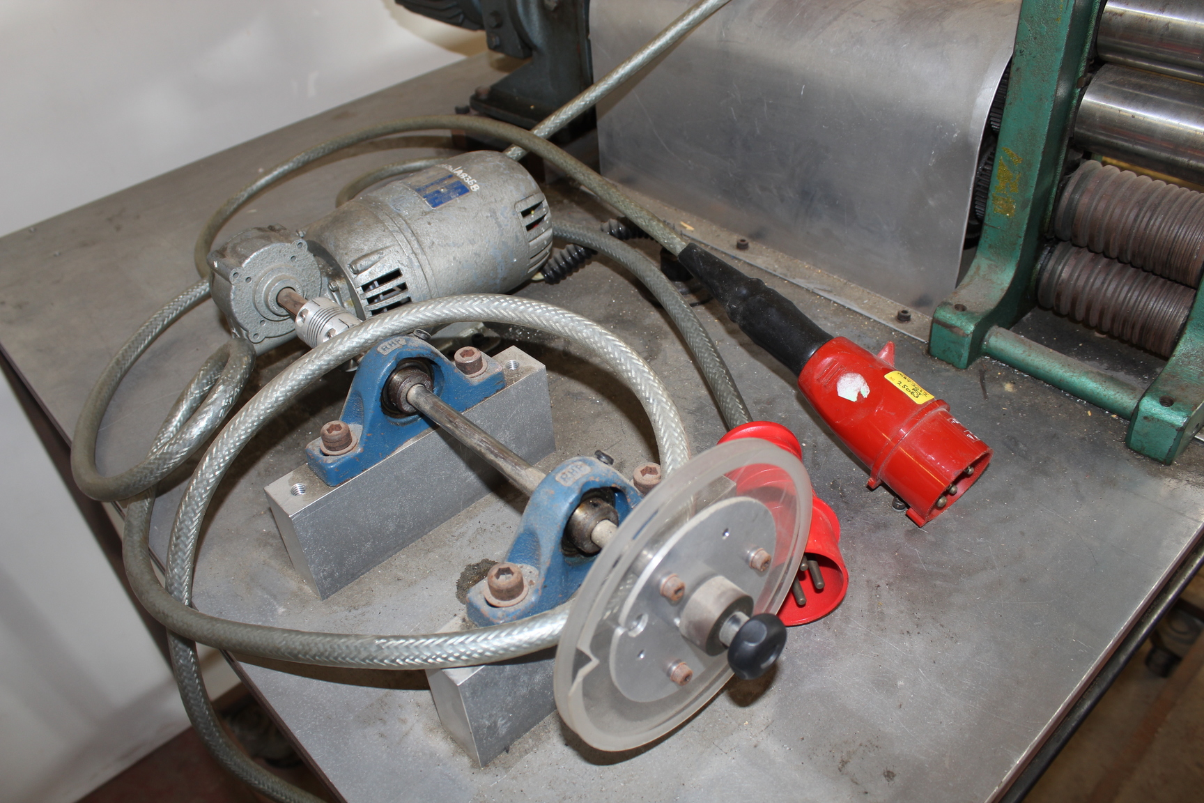 Image of Stevens & Bullivant Rotary Swaging Machine, Sheet Metal / Wire Roller, Propshaft