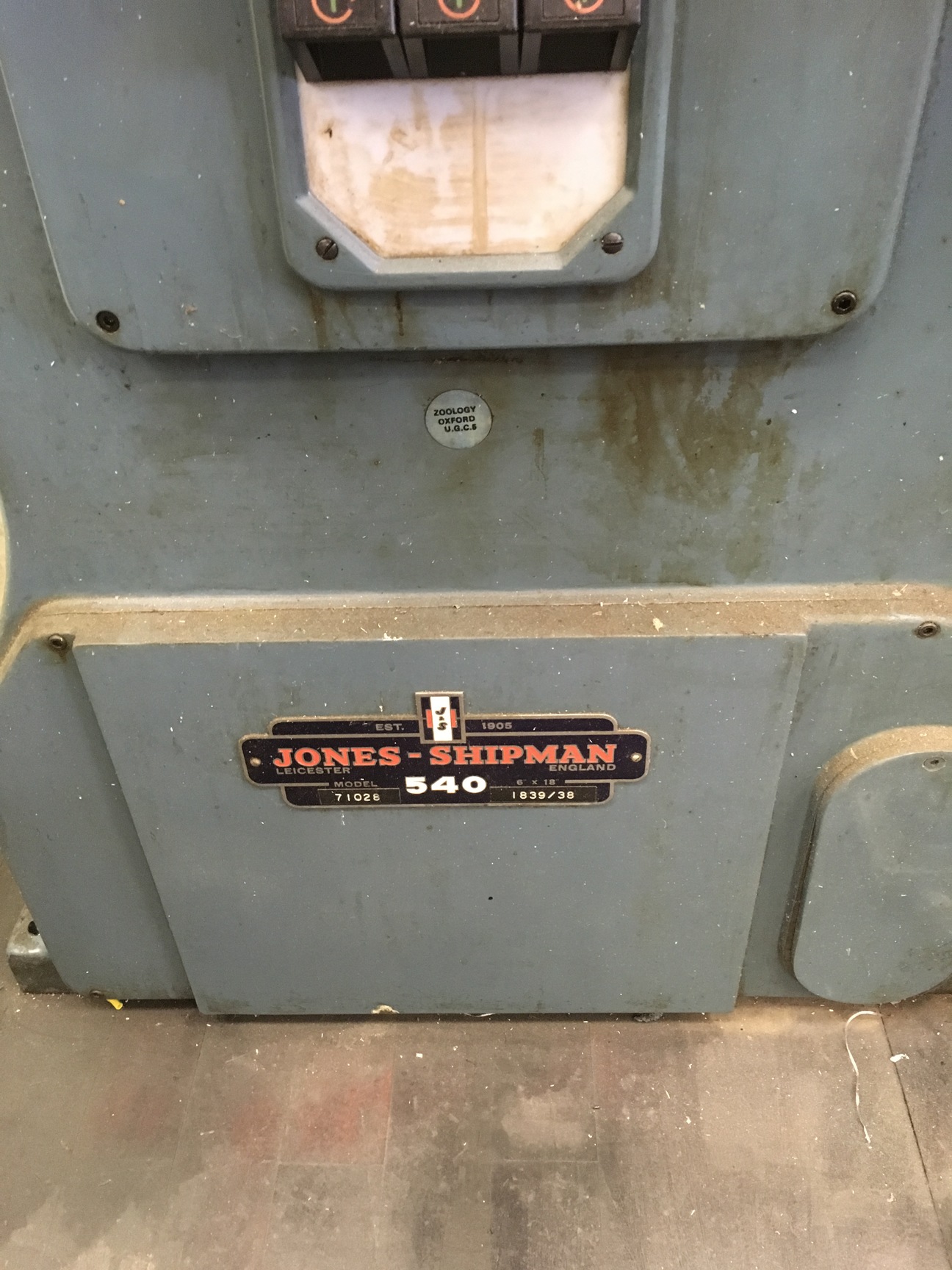 Image of Jones Shipman 540 Surface Grinder Industrial Workshop Floor Standing Lathe Metal
