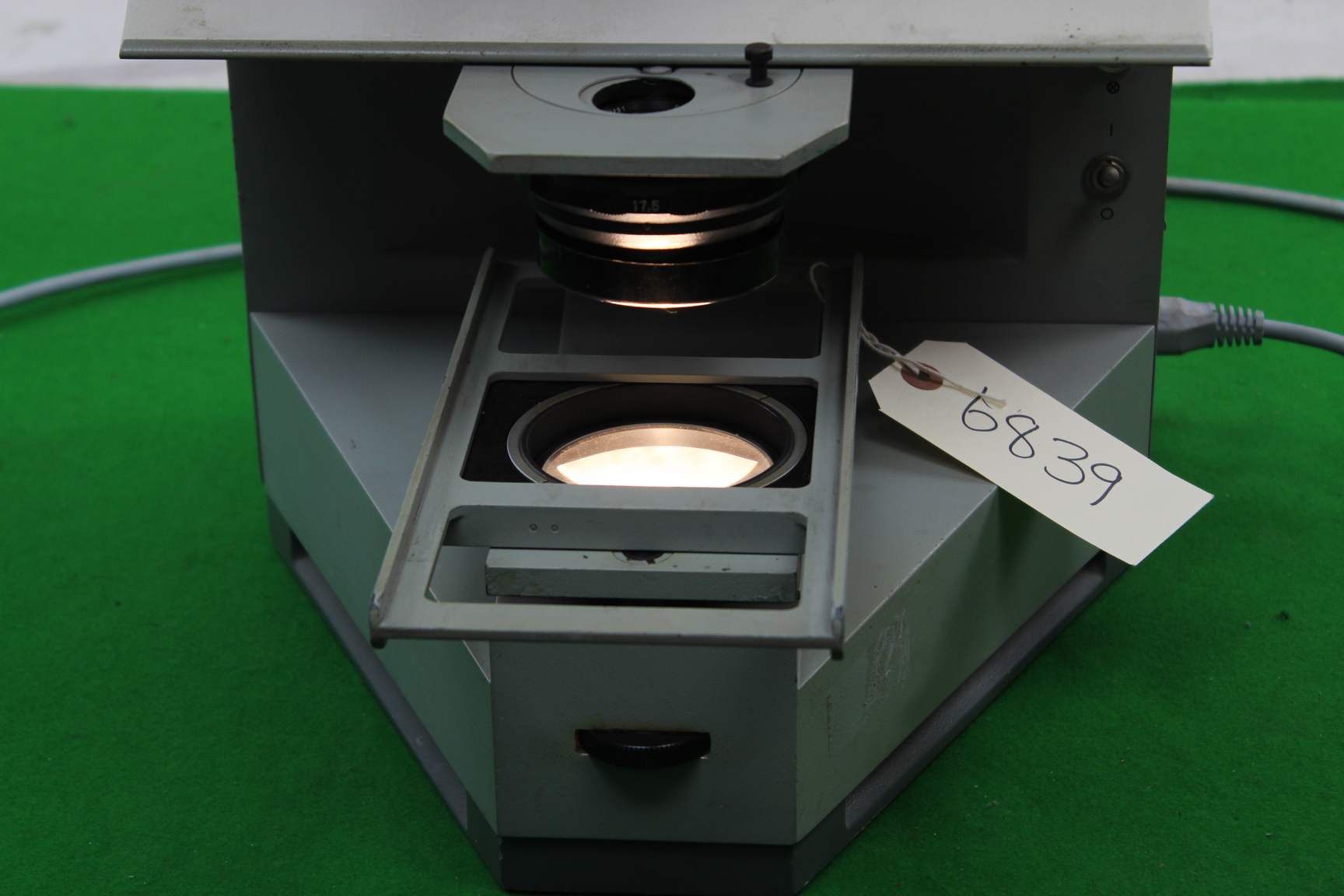 Vintage Carl Zeiss Jena Slide Viewer Light Box Microscope Accessory