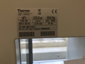 Thumbnail image of Heraeus HS 9 CL-II, Microbiological Safety Cabinet Herasafe 