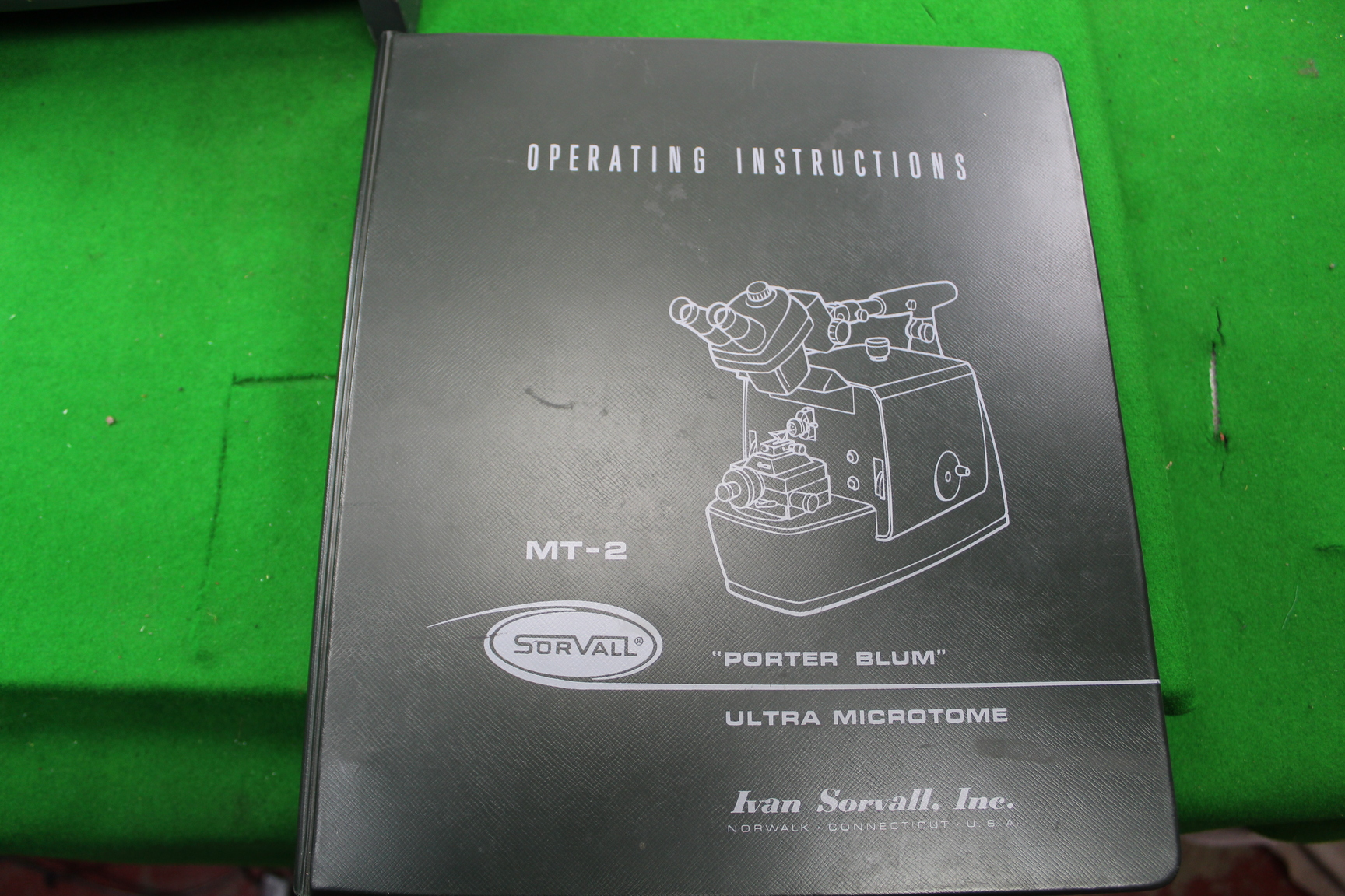 Image of Sorvall MT-2 Ultra Microtome Porter Blum w/ Operating Manual Lab Laboratory