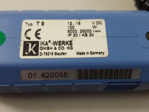 Thumbnail image of  IKA-WERKE T8 Ultra-Turrax Homogeniser with T8.01 Power Supply Lab 
