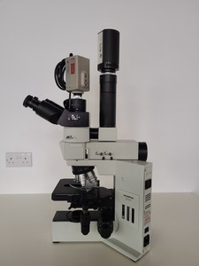 Thumbnail image of Olympus BX40 Microscope w/ 4 Objectives & PlanApo100UV MDPlan150 Lab