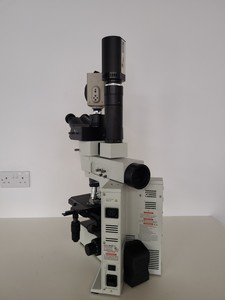 Thumbnail image of Olympus BX40 Microscope w/ 4 Objectives & PlanApo100UV MDPlan150 Lab