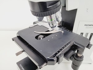 Thumbnail image of Olympus BX40 Microscope w/ 4 Objectives & PlanApo100UV MDPlan150 Lab