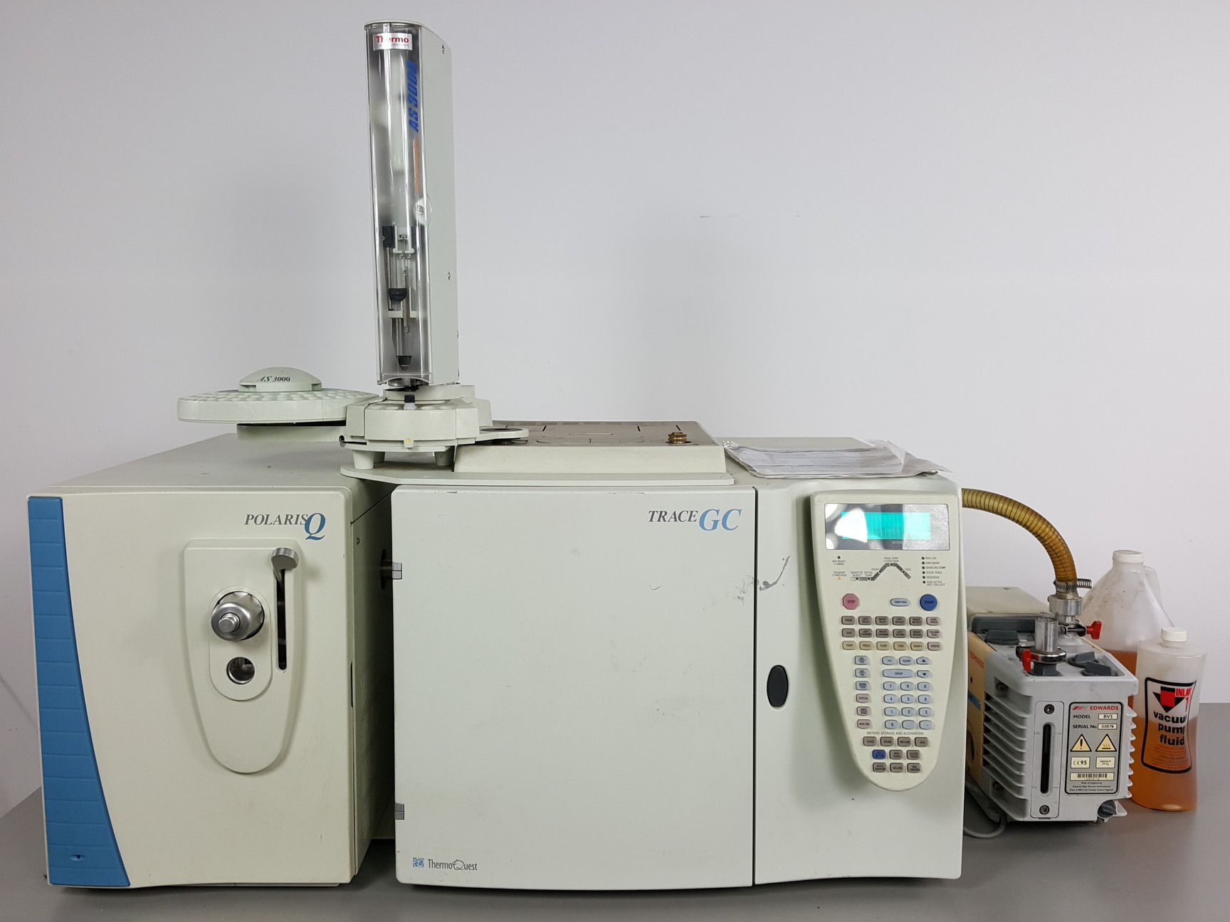 Image of Thermo Finnigan Polaris Q Ion Mass Spectrometer, Trace GC 2000, Edwards Pump Lab