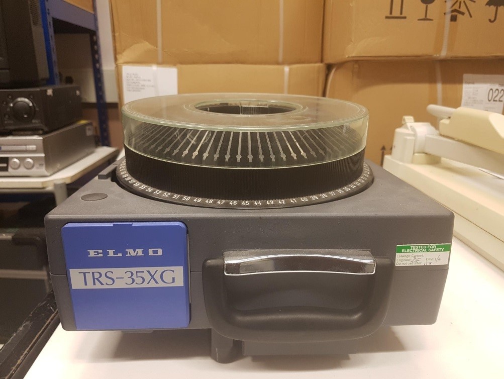 Image of ELMO TRS-35XG Slide Projector 35MM Video Output VGA Transfer W/Cord