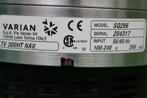 Thumbnail image of Varian SQ266 Vacuum Turbo Turbomolecular Pump Lab Equipment
