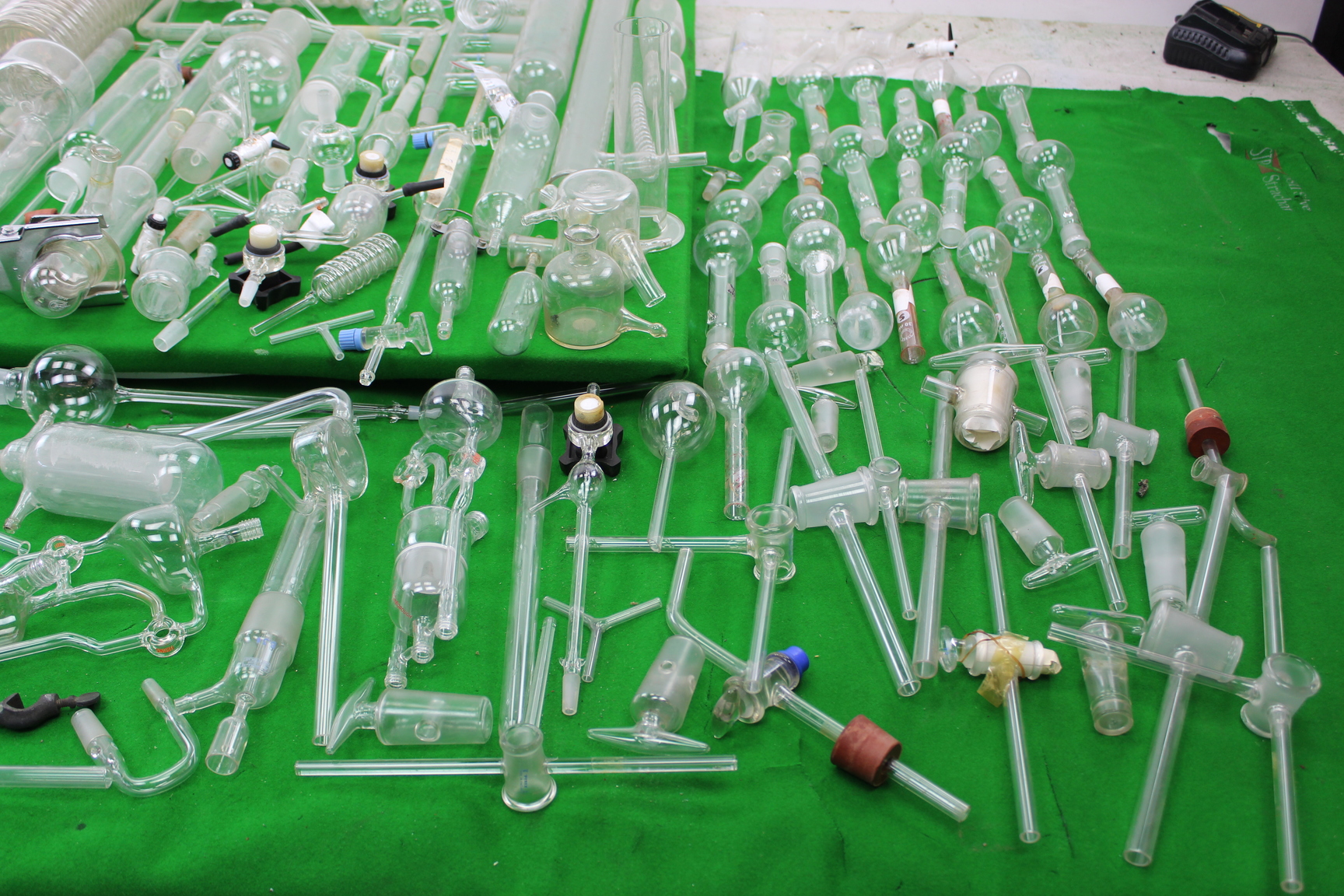 Image of Job Lot of Jointed Laboratory Lab Glassware  Kjeldahl MC22/100 Quickfit