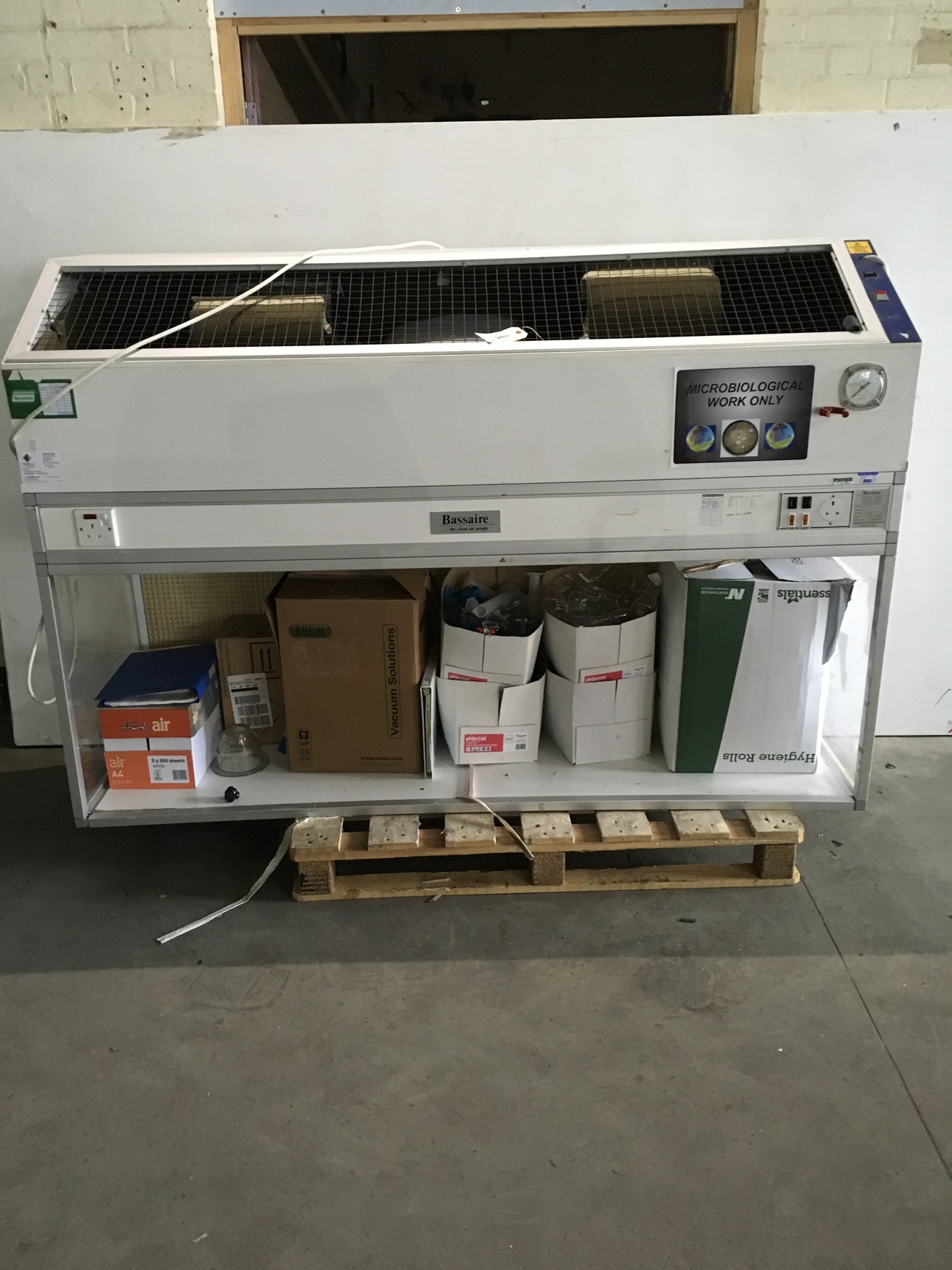 Image of Bassaire Hood 06HF Laminar Flow Hood Laboratory Cabinet